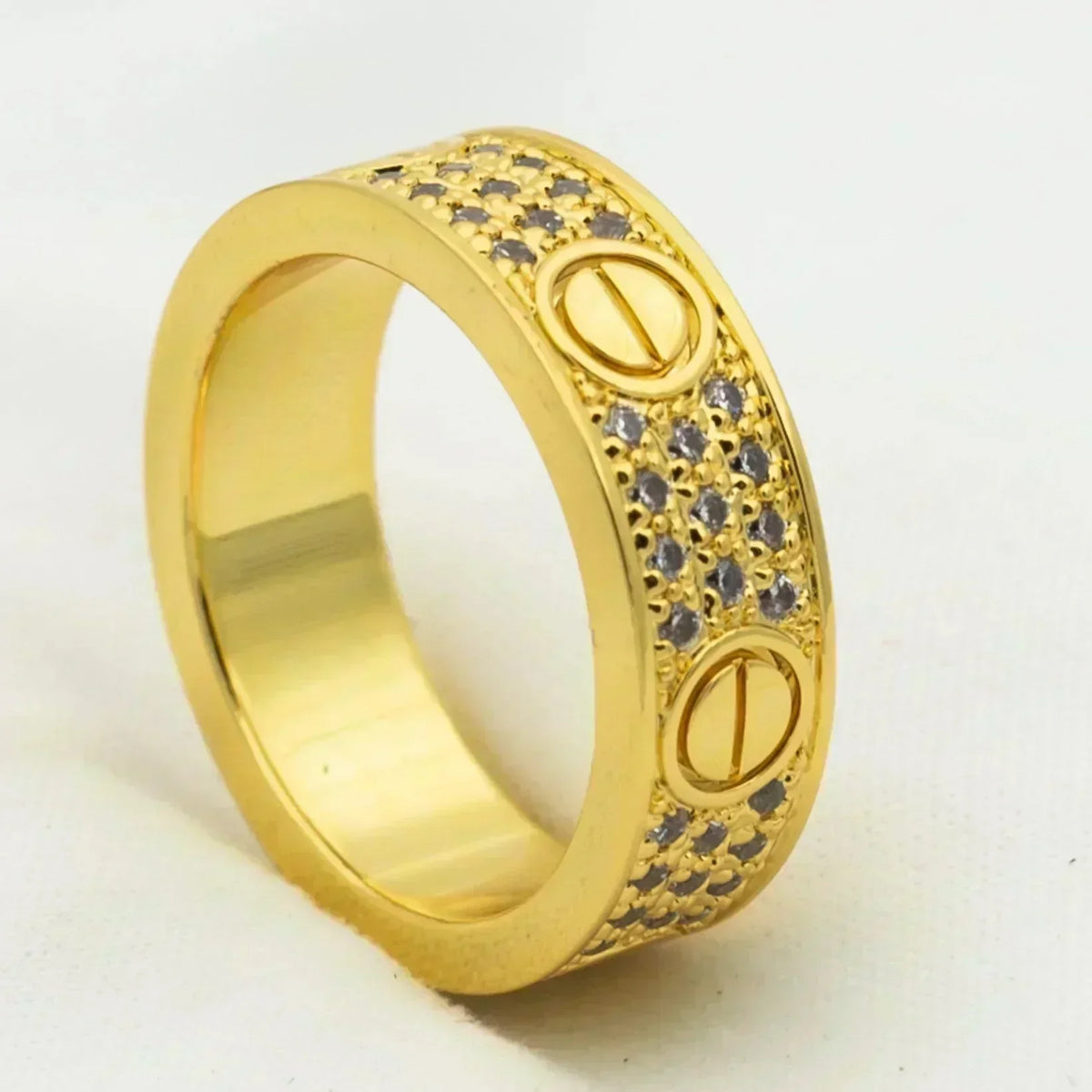[Super CiCi ]LOVE RING 5,5 MM MIT DIAMANT-PAVÉ