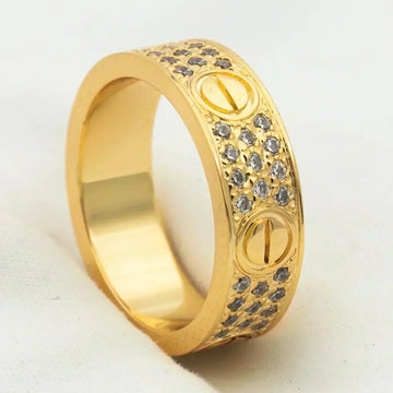 [Super CiCi ]LOVE RING 5,5 MM MIT DIAMANT-PAVÉ