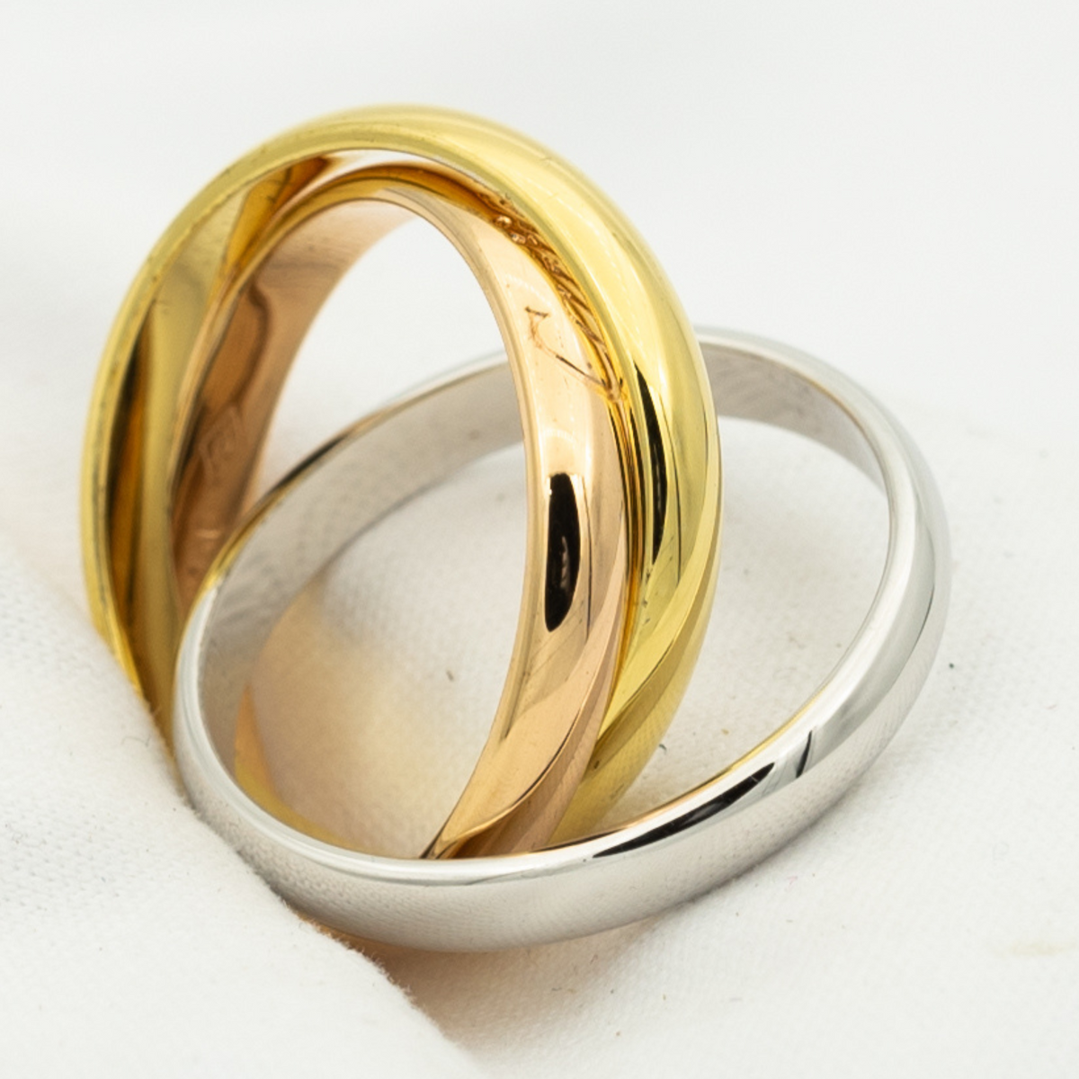 [Super CiCi ]TRINITY-RING GOLD ROSÉGOLD SILBER