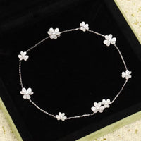 [Bieber Jewelry ]FRIVOLE SILVER 9 FLOWERS NECKLACE