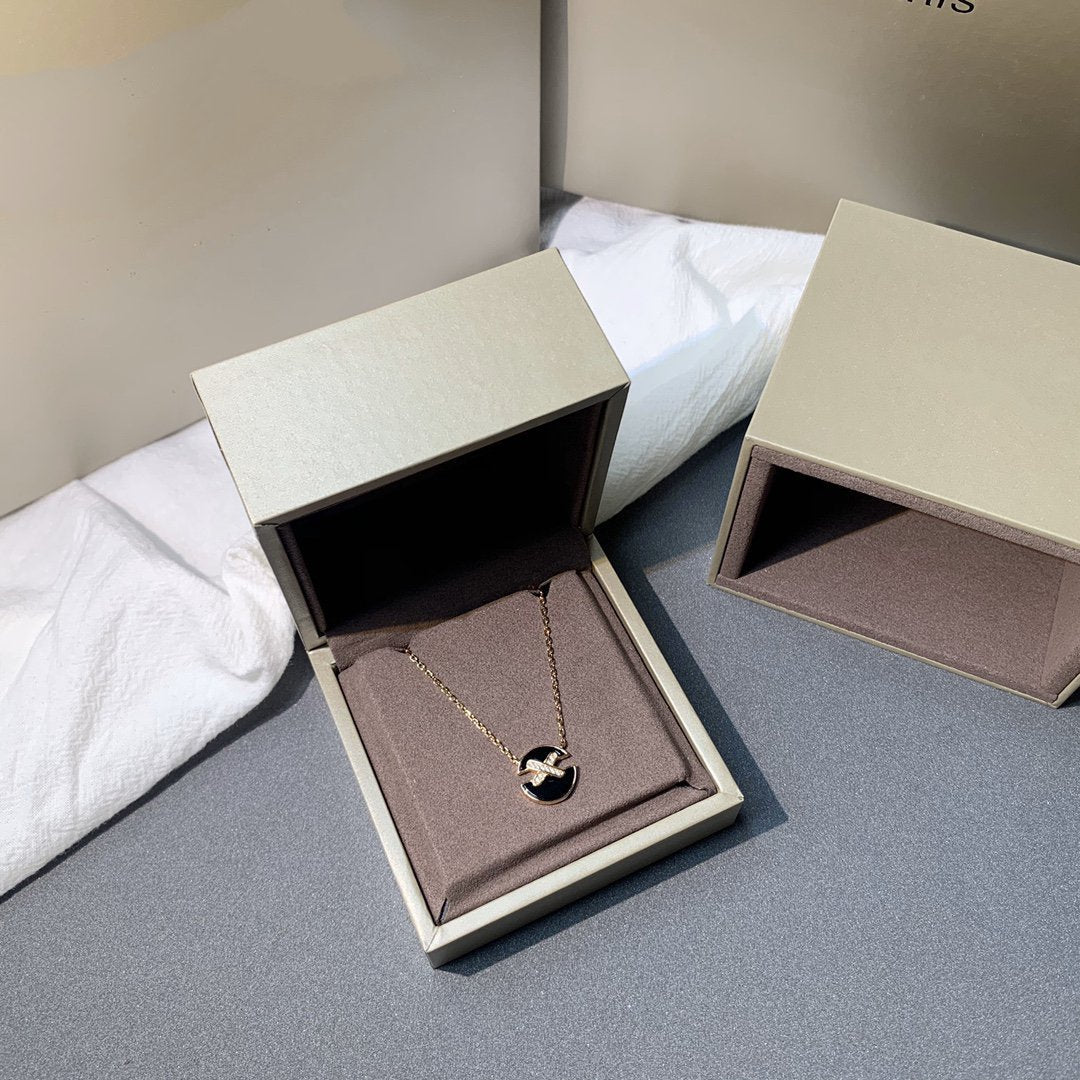 [Super CiCi ]JEUX DE PINK GOLD DIAMOND NECKLACE