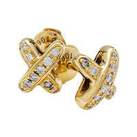 [Bieber Jewelry ]JEUX DE GOLD DIAMOND EARRINGS