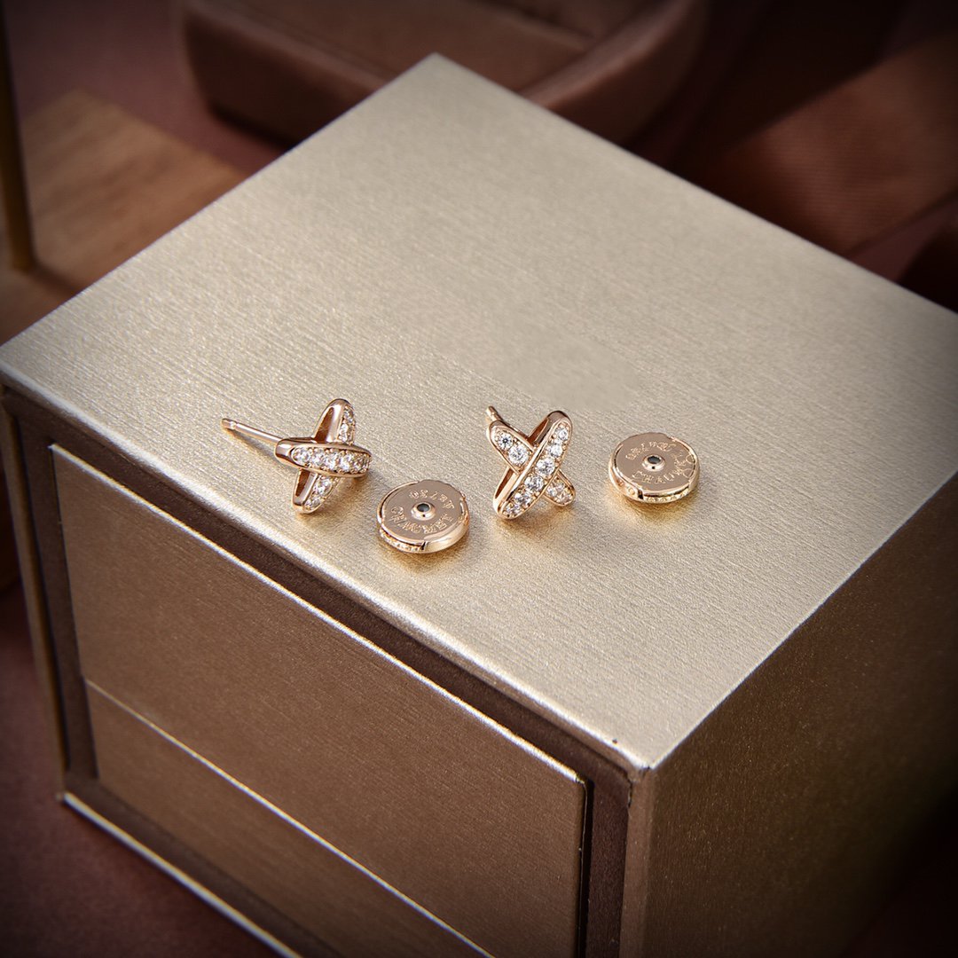 [Super CiCi ]GOLD-DIAMANT-OHRRINGE-SET