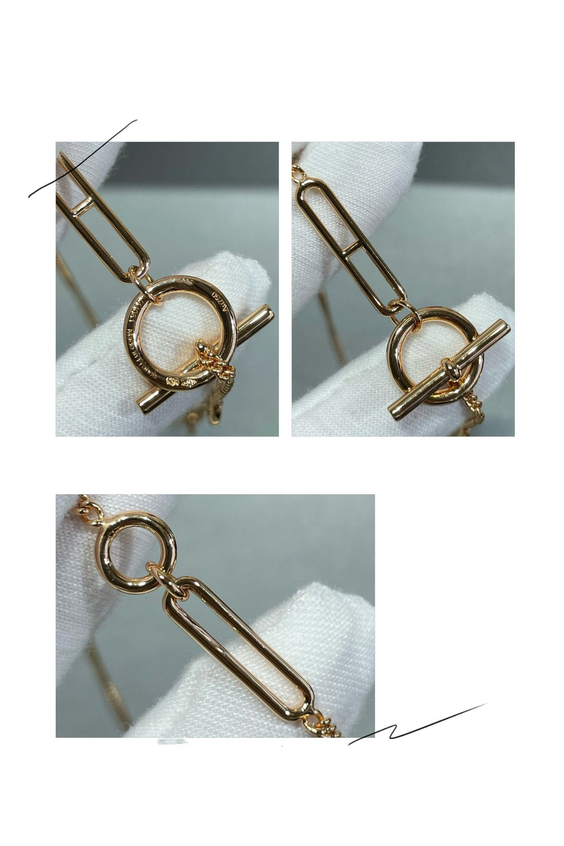 [Super CiCi ]HM STERLING CHAINE D'ANCRE HERZ