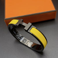 [Bieber Jewelry ]CLIC HM SO BLACK YELLOW BRACELET