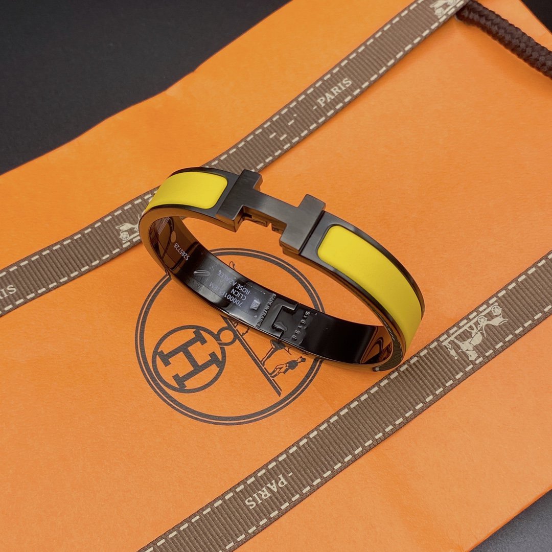 [Super CiCi ]CLIC HM ARMBAND SCHWARZ GELB