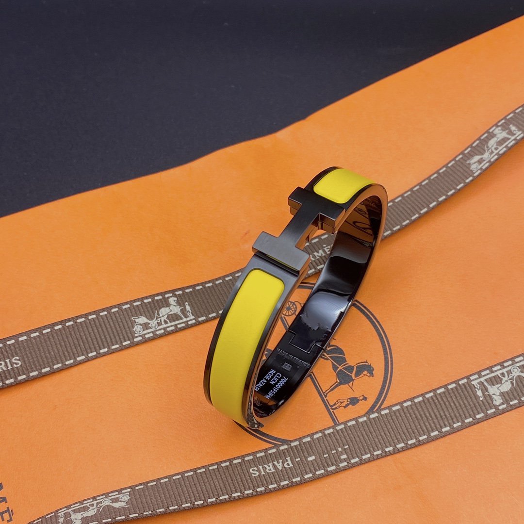 [Super CiCi ]CLIC HM ARMBAND SCHWARZ GELB