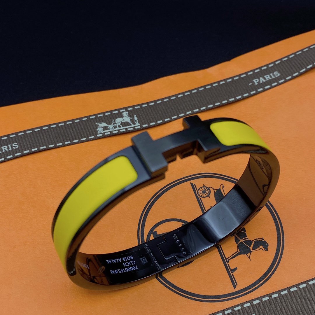 [Super CiCi ]CLIC HM ARMBAND SCHWARZ GELB