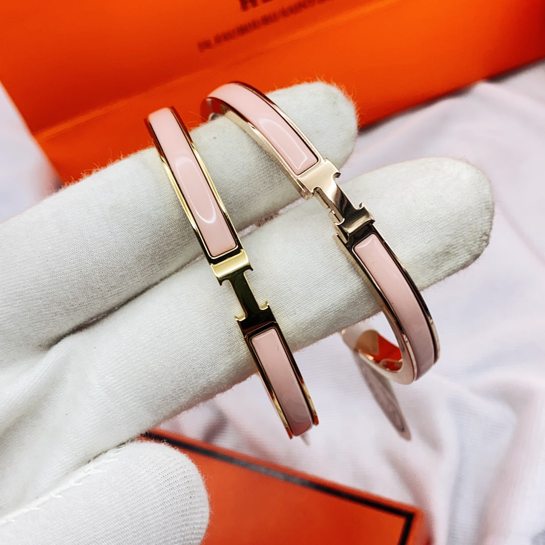[Super CiCi ]CLASSIC HM CLIC PINK 8MM EMAILLE-ARMBAND