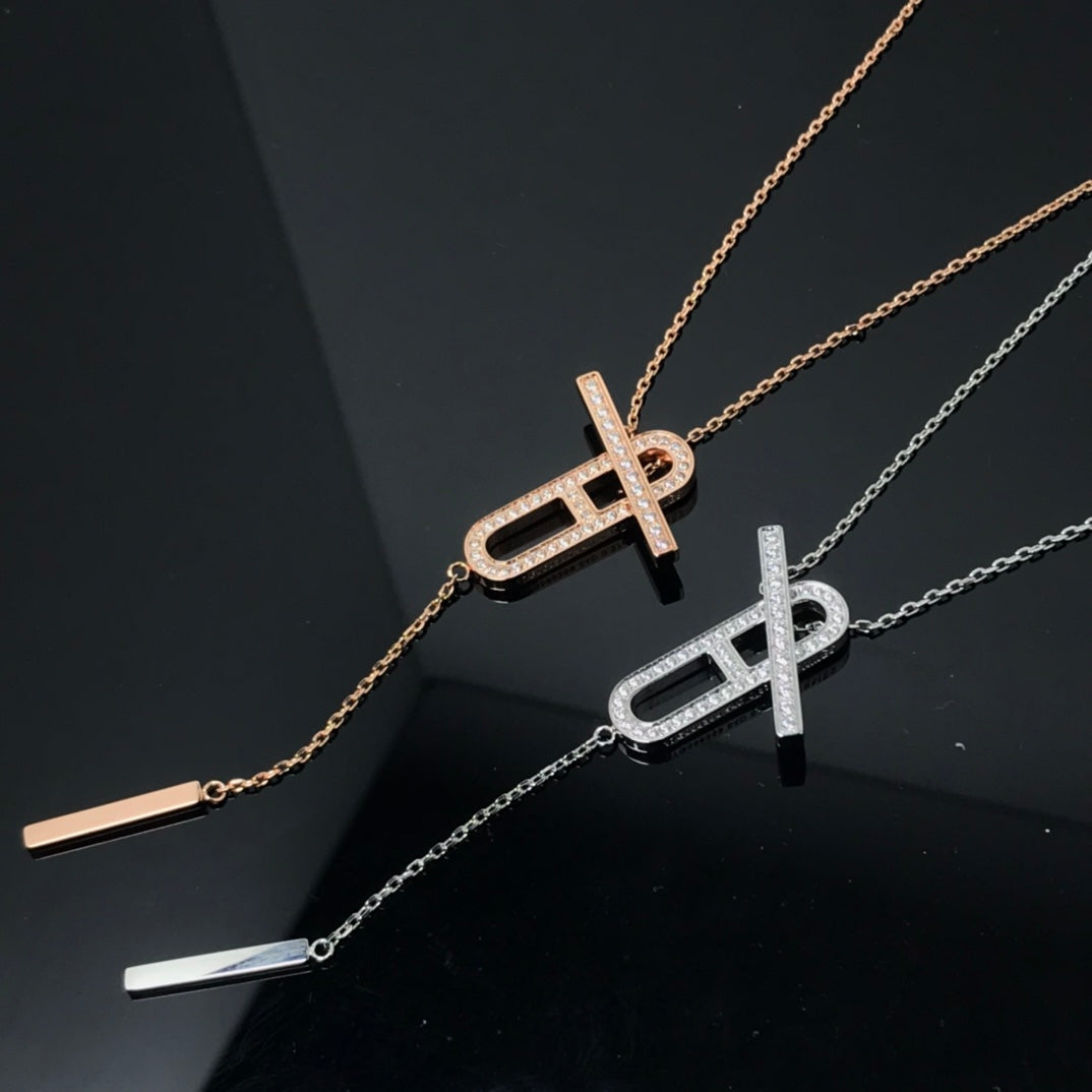 [Super CiCi ]HM HALSKETTE PLATIN ROSÉGOLD DIAMANT