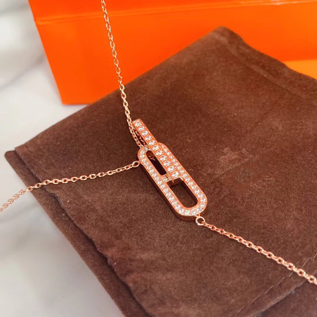 [Super CiCi ]HM HALSKETTE PLATIN ROSÉGOLD DIAMANT