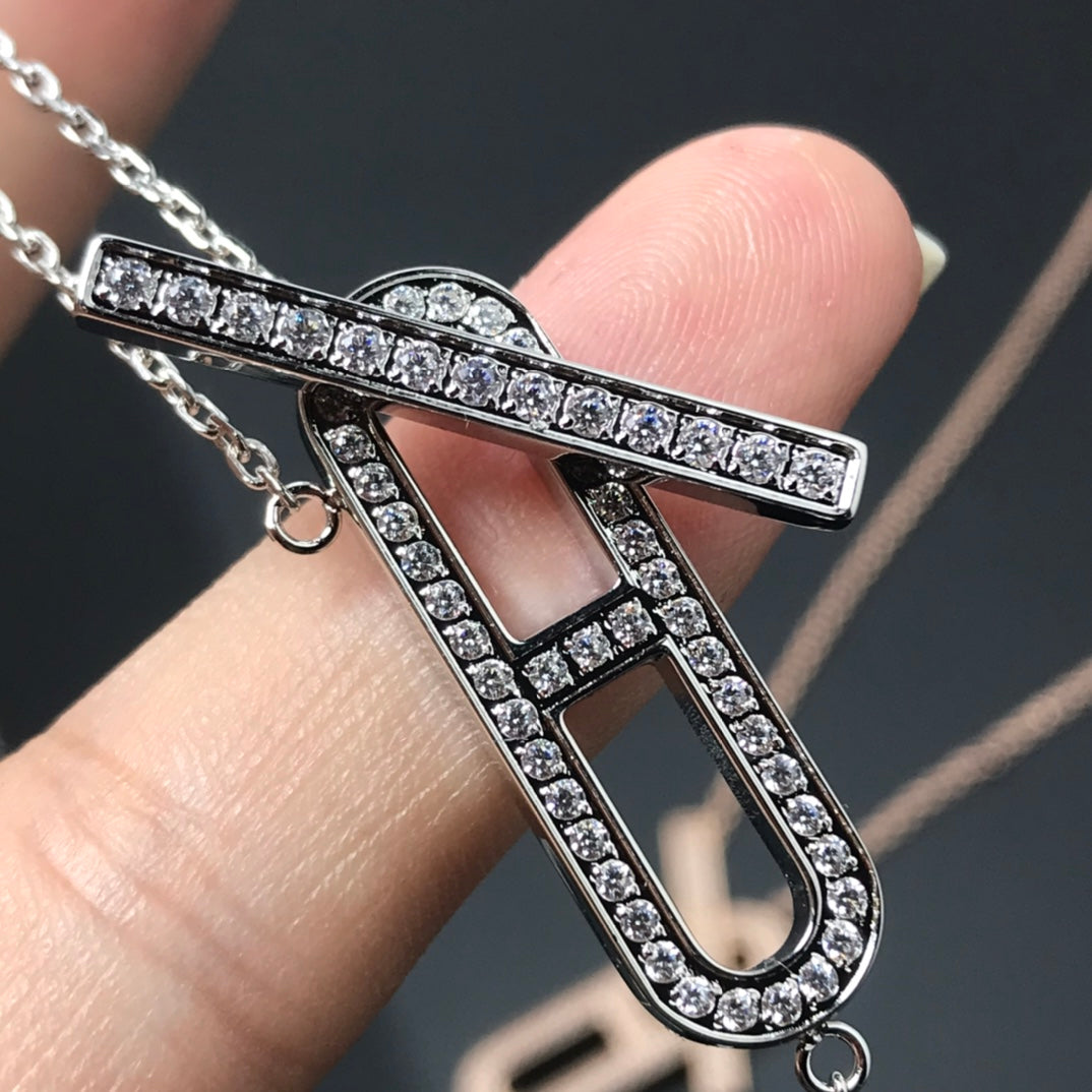[Super CiCi ]HM HALSKETTE PLATIN ROSÉGOLD DIAMANT
