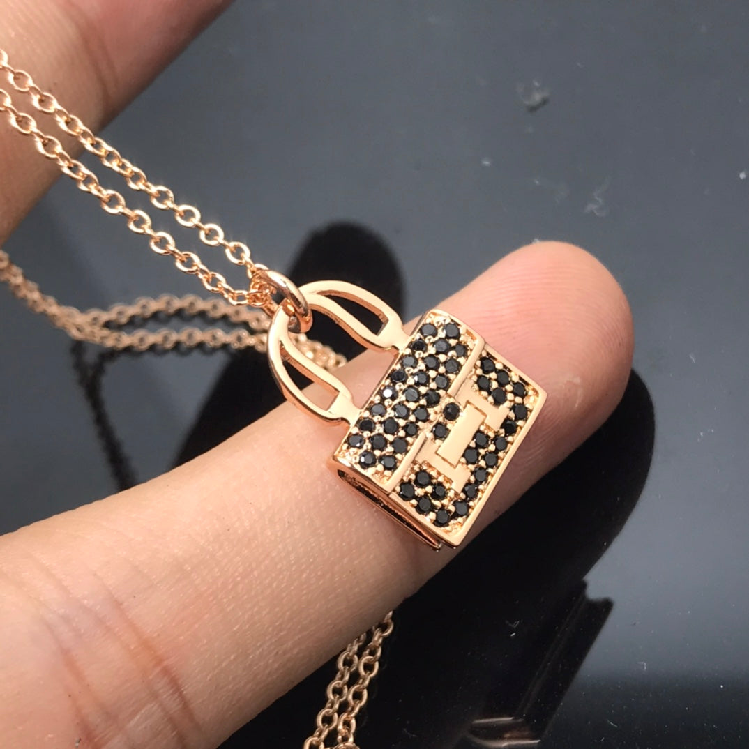 [Super CiCi ]HM HALSKETTE ARZalynL SCHWARZER DIAMANT