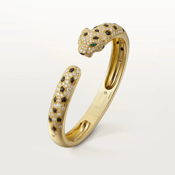 [Super CiCi ]PANTHERE GROSSES ARMBAND DIAMANTEN