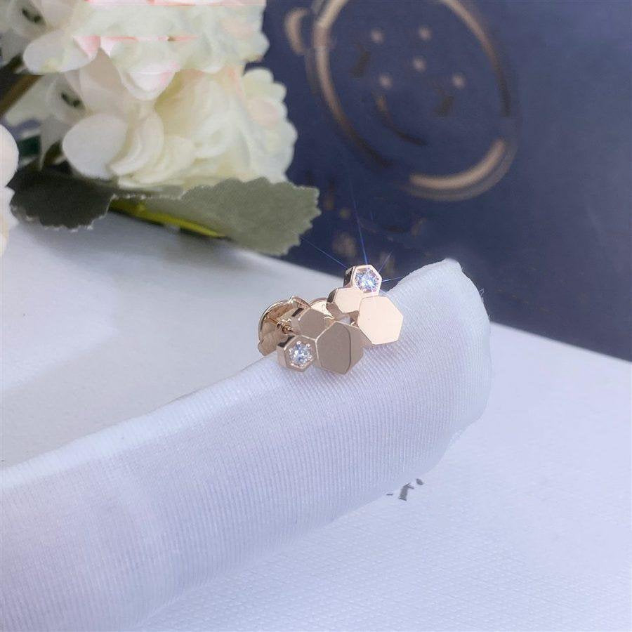 [Super CiCi ]BEE LOVE OHRRINGE IN ROSÉGOLD MIT DIAMANTEN