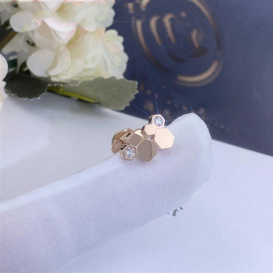 [Super CiCi ]BEE LOVE OHRRINGE IN ROSÉGOLD MIT DIAMANTEN