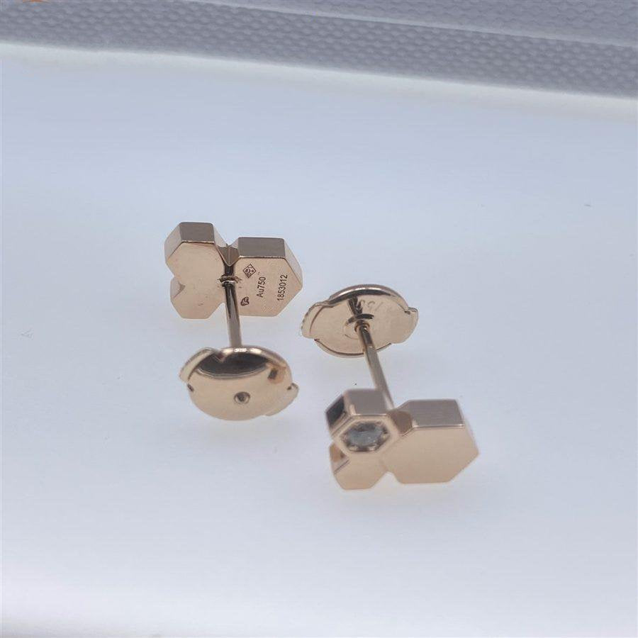 [Super CiCi ]BEE LOVE OHRRINGE IN ROSÉGOLD MIT DIAMANTEN