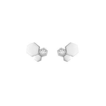 [Super CiCi ]BEE LOVE SILVER DIAMOND EARRINGS