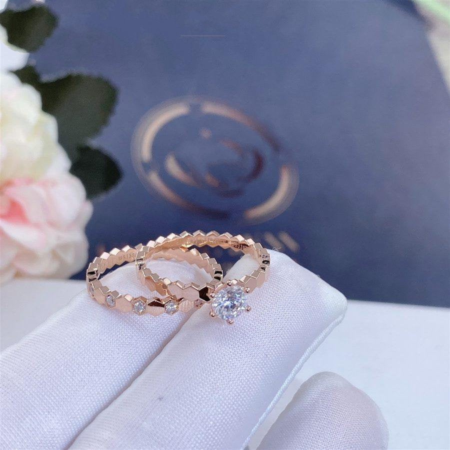 [Super CiCi ]BEE LOVE RING ROSÉGOLD 1 DIAMANT