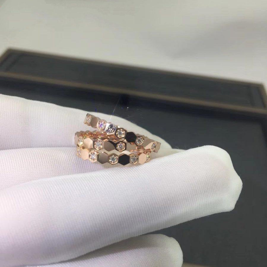 [Super CiCi ]BEE LOVE RING ROSÉGOLD DIAMANT