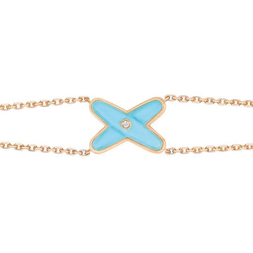 [Super CiCi ]ARMBAND-SET TÜRKIS ROSÉGOLD 1 DIAMANT
