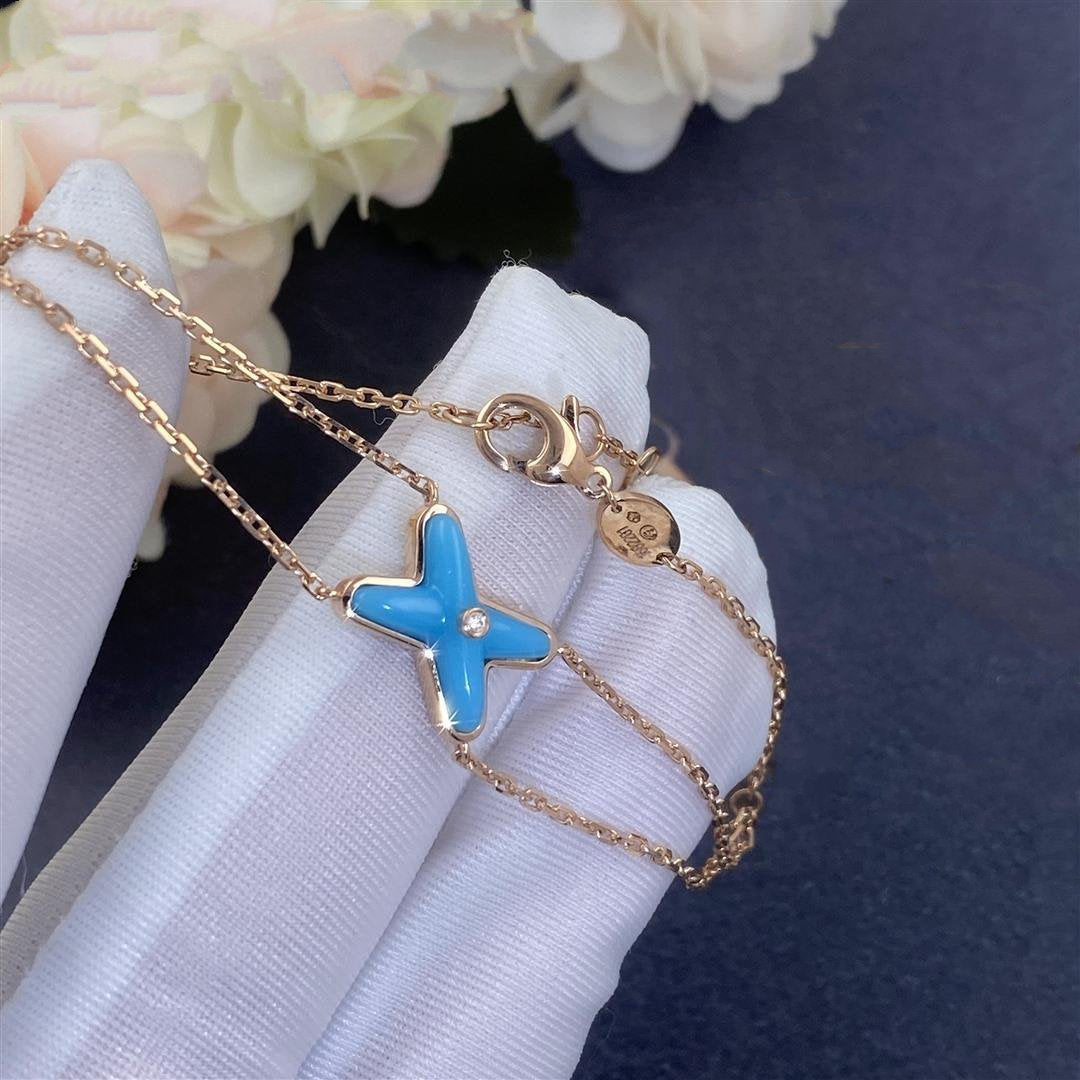 [Super CiCi ]ARMBAND-SET TÜRKIS ROSÉGOLD 1 DIAMANT