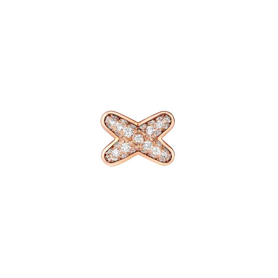 [Super CiCi ]PINKGOLD-DIAMANT-OHRRINGE-SET