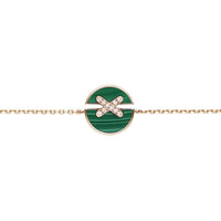 [Bieber Jewelry ]JEUX DE BRACELET MALACHITE PINK GOLD DIAMONDS