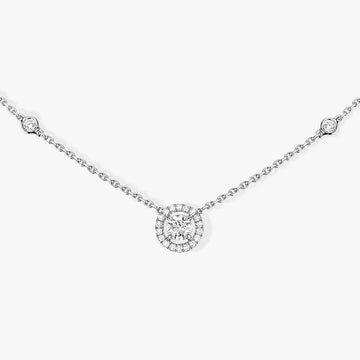 [Super CiCi]Diamond Necklace 0,20ct Brilliant Shape Joy