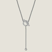 [Bieber Jewelry ]FINESSE SILVER DIAMOND NECKLACE