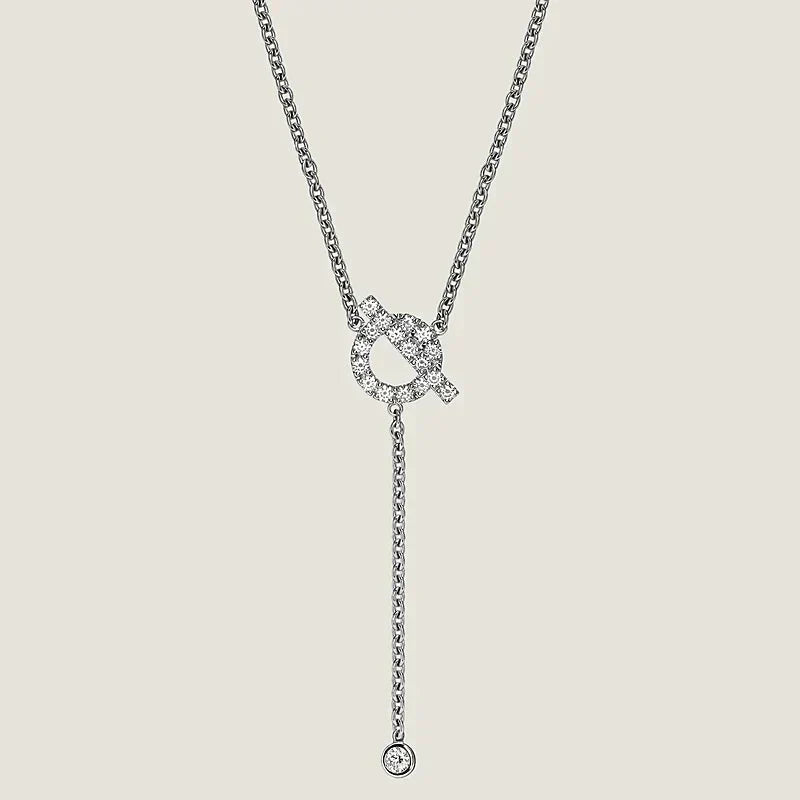 [Super CiCi ]FINESSE SILBER-DIAMANT-HALSKETTE