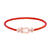 [Bieber Jewelry ]FORCE 10 HALF DIAMOND PINK GOLD RED CORDERI LARGE AND MEDIUM MODEL