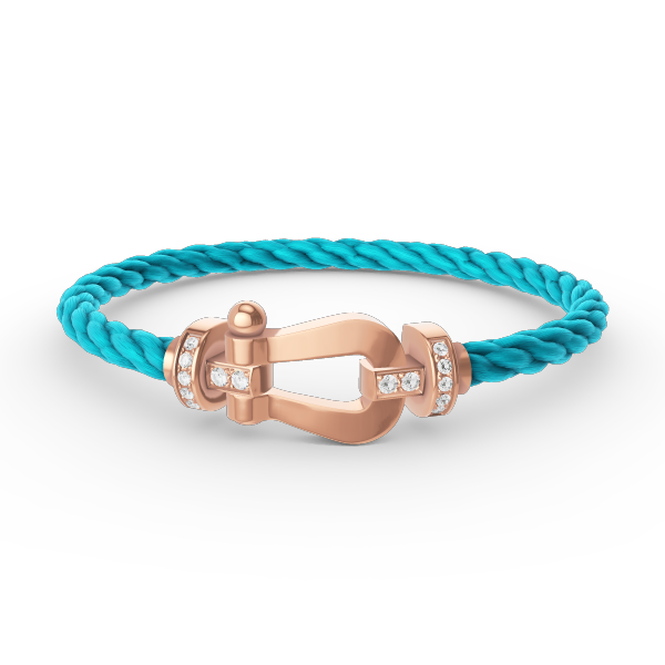 [Super CiCi ]GROSSES HORSESHOE HALF DIAMOND ARMBAND ROSÉGOLD