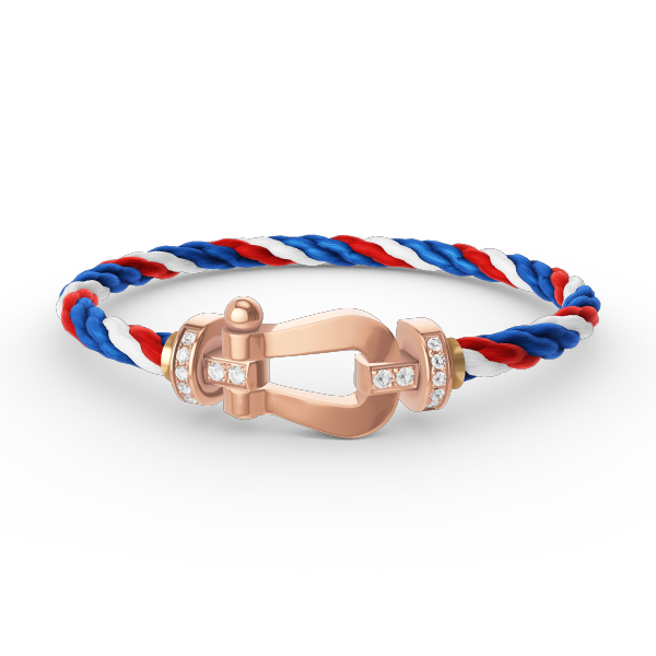 [Super CiCi ]GROSSES HORSESHOE HALF DIAMOND ARMBAND ROSÉGOLD