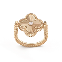 [Bieber Jewelry ]CLOVER RIVERSIBLE ROSE GOLD RING