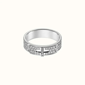 [Super CiCi ]KELLY SILVER DIAMOND RING