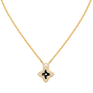 [Super CiCi ]STERN-ANHÄNGER ROSÉGOLD DIAMANT-HALSKETTE