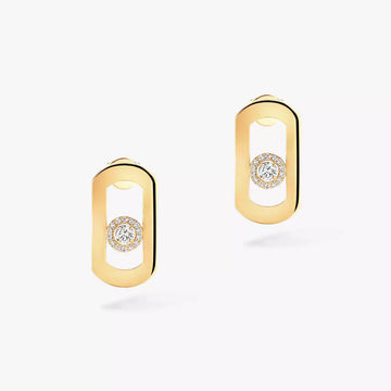 [Super CiCi]So Move Diamantohrringe in Gelbgold