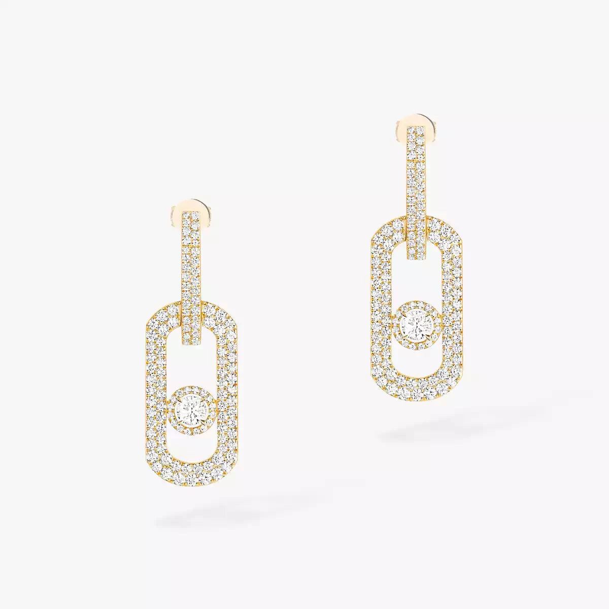 [Super CiCi]So Move XL Pave_-Set Diamant-Ohrhänger