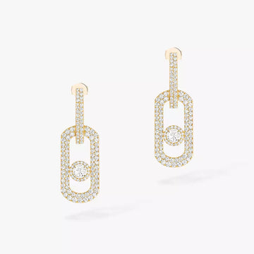 [Super CiCi]So Move XL Pave_-Set Diamant-Ohrhänger