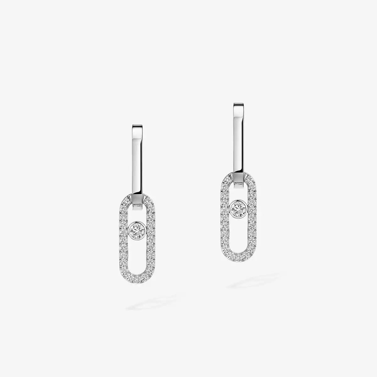 [Super CiCi]Move Link Diamond Earrings
