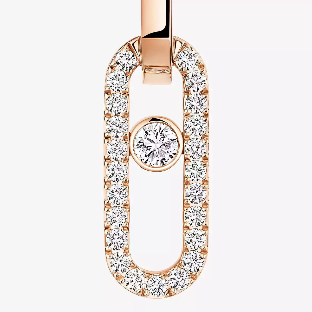 [Super CiCi]Move Link Diamond Earrings