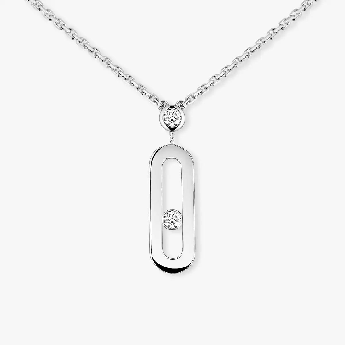 [Super CiCi] Move Uno Gold Diamond Long Necklace