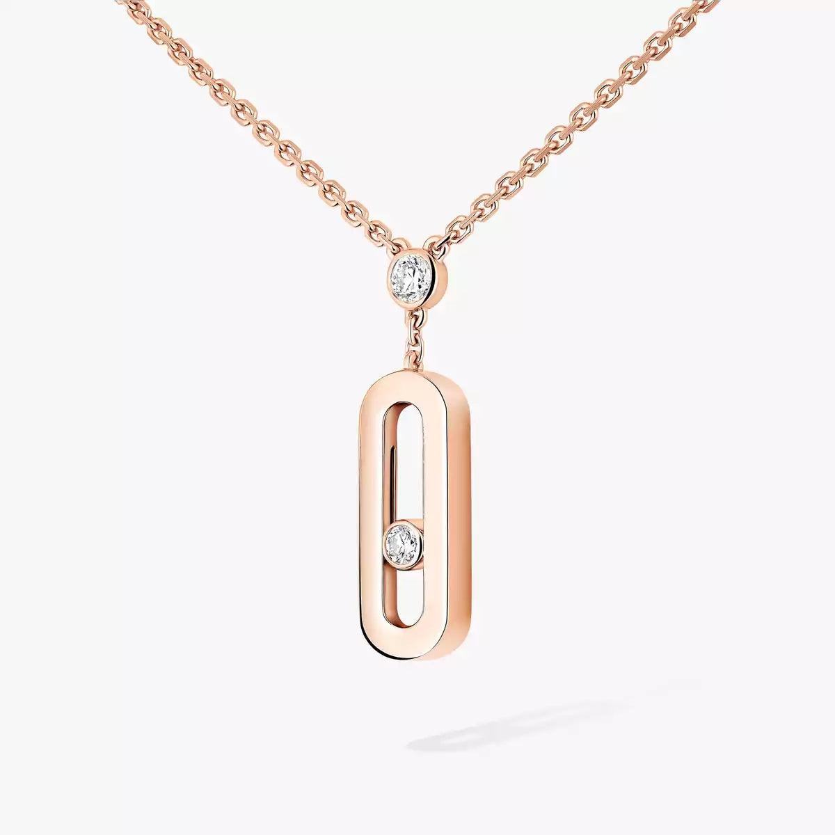 [Super CiCi] Move Uno Gold Diamond Long Necklace