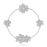 [CiCi Jewels]FRIVOLE SILVER 5 FLOWERS BRACELET