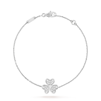 [CiCi Jewels]FRIVOLE SILVER FLOWER DIAMOND BRACELET