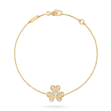 [Super CiCi ]FRIVOLE GOLD FLOWER DIAMOND BRACELET