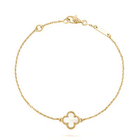 [CiCi Jewels]CLOVER WHITE MOP SINGLE FLOWER BRACELET