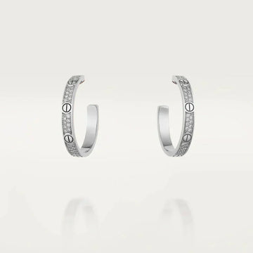 [Super CiCi ]LOVE DIAMOND SILBER-CREOLEN