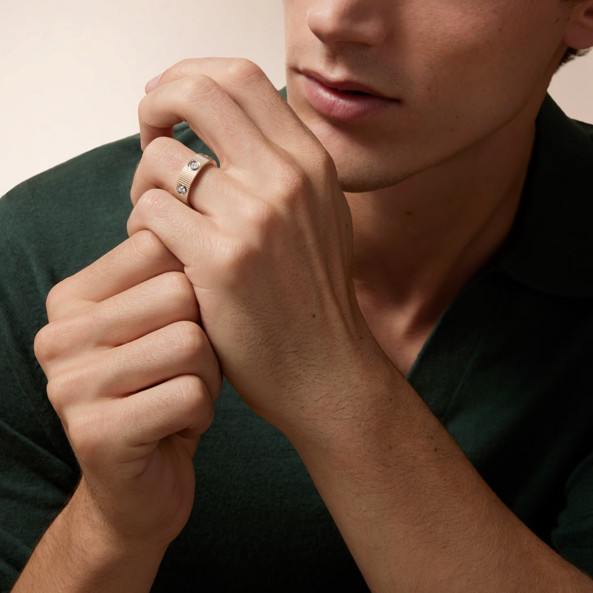 [Super CiCi]LOVE 6.5MM UNLIMITED RING, 6 DIAMONDS